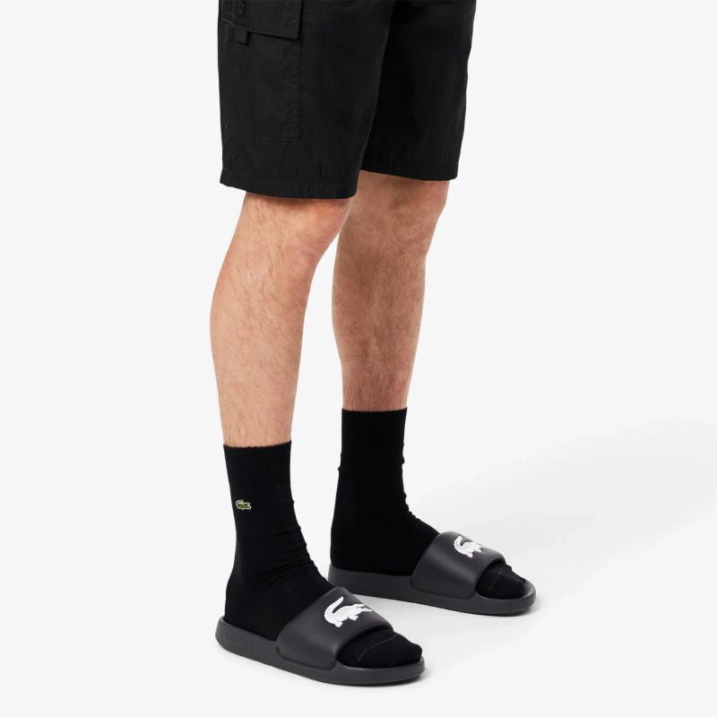 Lacoste SERVE SLIDE 1.0 125 1 CMA BLK/WHT ( ) papucs