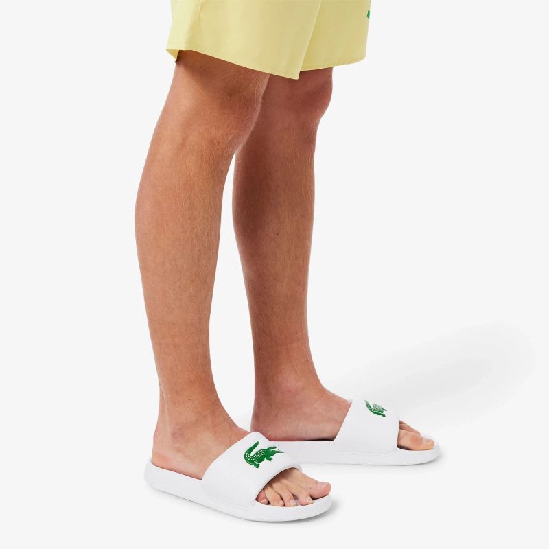Lacoste SERVE SLIDE 1.0 125 1 CMA WHT/GRN ( ) papucs