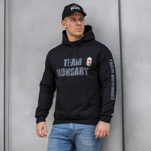 Magyarország fekete kapucnis pulóver - Sportmania.hu