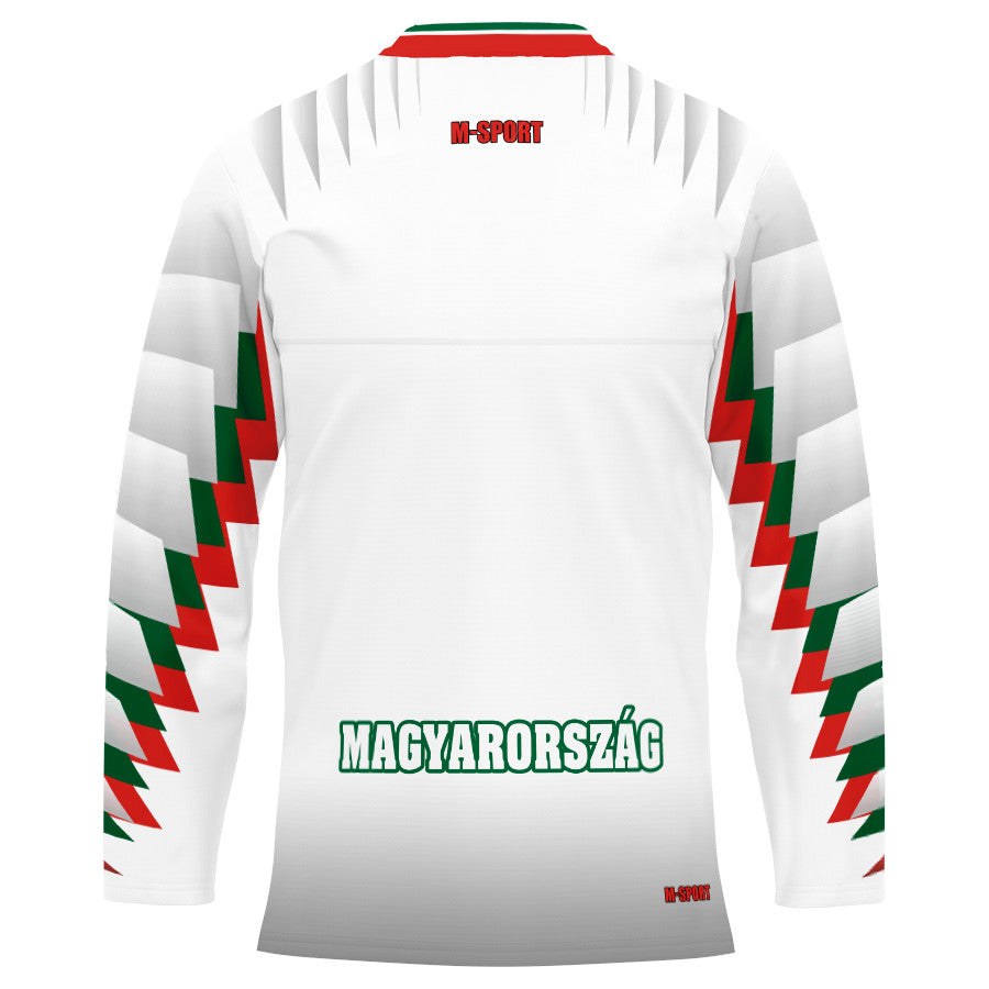 Magyarország hosszú ujjú szurkolói mez, fehér - Sportmania.hu