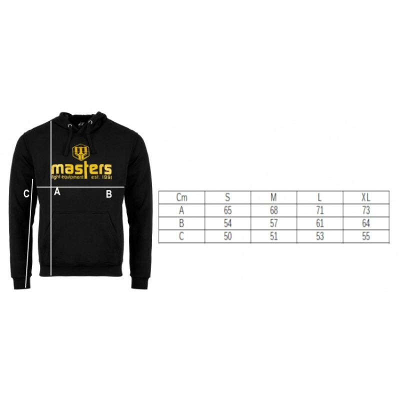 Masters Basic sweatshirt férfi pulóver, fekete