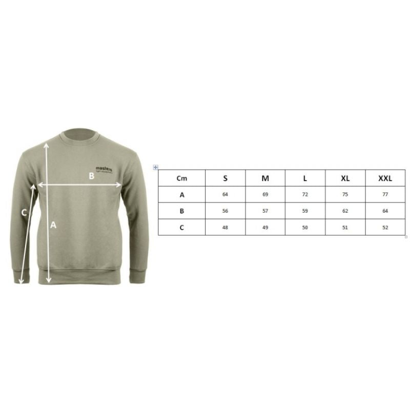 Masters BM-MFE sweatshirt férfi pulóver, zöld