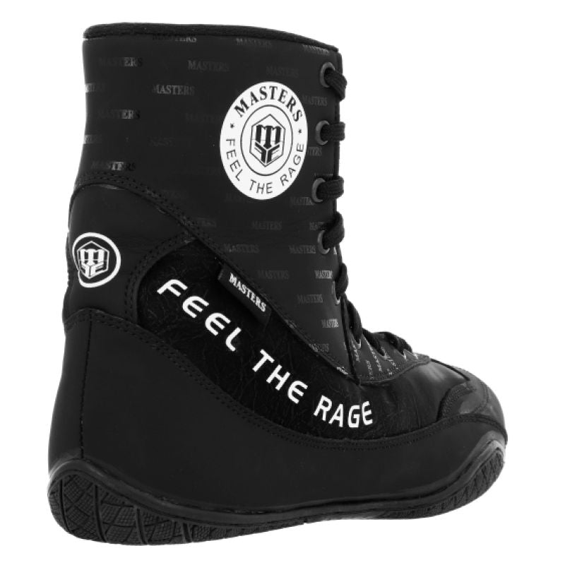 Masters Boxing "BLACK&BLACK" BB-MASTERS-1 cipő, fekete