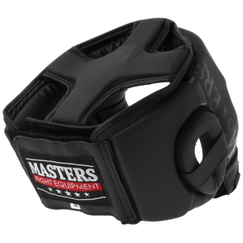 Masters Boxing Helmet KTOP-PU-MATT védőfelszerelés, fekete