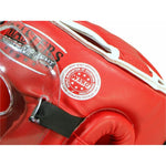 Masters Boxing Helmet with Mask KSSPU-M (WAKO APPROVED) védőfelszerelés, piros