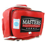Masters Boxing Helmet with Mask KSSPU-M (WAKO APPROVED) védőfelszerelés, piros