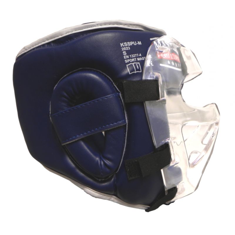 Masters Boxing Helmet with Mask KSSPU-M (WAKO APPROVED) védőfelszerelés, piros
