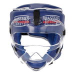 Masters Boxing Helmet with Mask KSSPU-M (WAKO APPROVED) védőfelszerelés, piros