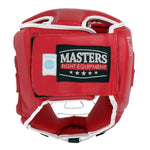 Masters Boxing Helmet with Mask KSSPU-M (WAKO APPROVED) védőfelszerelés, piros