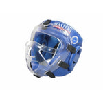 Masters Boxing Helmet with Mask KSSPU-M (WAKO APPROVED) védőfelszerelés, piros