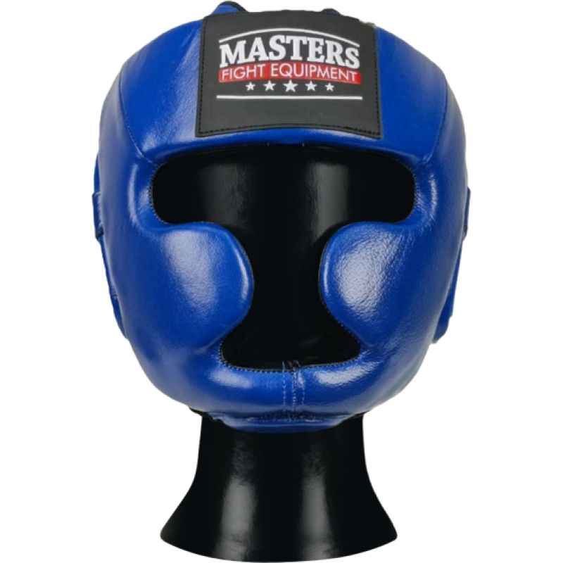 MASTERS FIGHT EQUIPMENT KSS-B-10 leather boxing helmet védőfelszerelés 02203-M