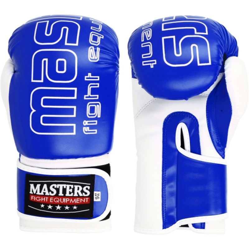 MASTERS FIGHT EQUIPMENT MASTERS RPU-KM-1 10 oz kék-fehér kesztyű 01433-1002 boxkesztyű