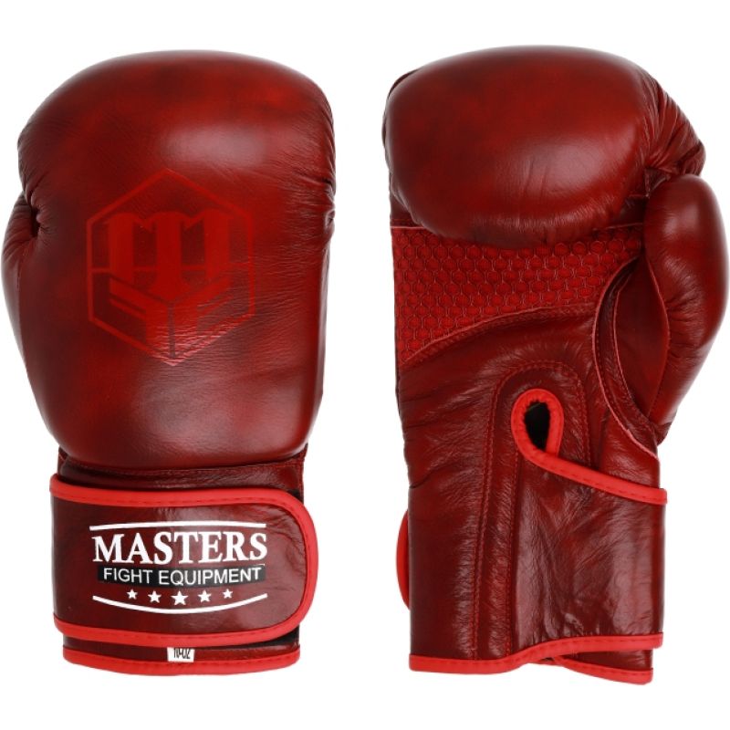 MASTERS FIGHT EQUIPMENT MASTERS RUBY RBT-BR-LX 10 oz bordó kesztyű 01851-10 boxkesztyű