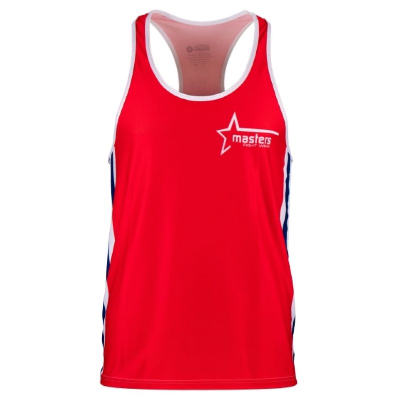 MASTERS FIGHT EQUIPMENT MASTERS SUPERSTAR boxing piros póló 04005-S02-M