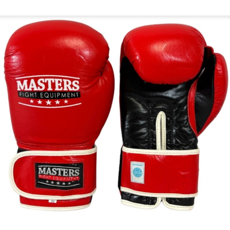 MASTERS FIGHT EQUIPMENT RBT-301W 10 oz (WAKO APPROVED) piros kesztyű 010431-10W0201 boxkesztyű