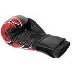 MASTERS FIGHT EQUIPMENT RBT-5A leather black and red piros kesztyű 0155-120102 boxkesztyű