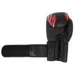 MASTERS FIGHT EQUIPMENT RBT-5A leather black and red piros kesztyű 0155-120102 boxkesztyű