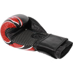MASTERS FIGHT EQUIPMENT RBT-5A leather black and red piros kesztyű 0155-120102 boxkesztyű
