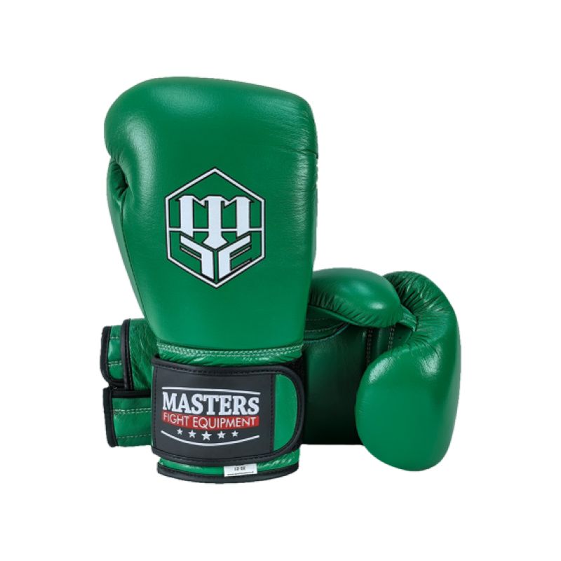 MASTERS FIGHT EQUIPMENT RBT-GREENSTRIKE Leather 12 oz Green zöld kesztyű 012310-12 boxkesztyű