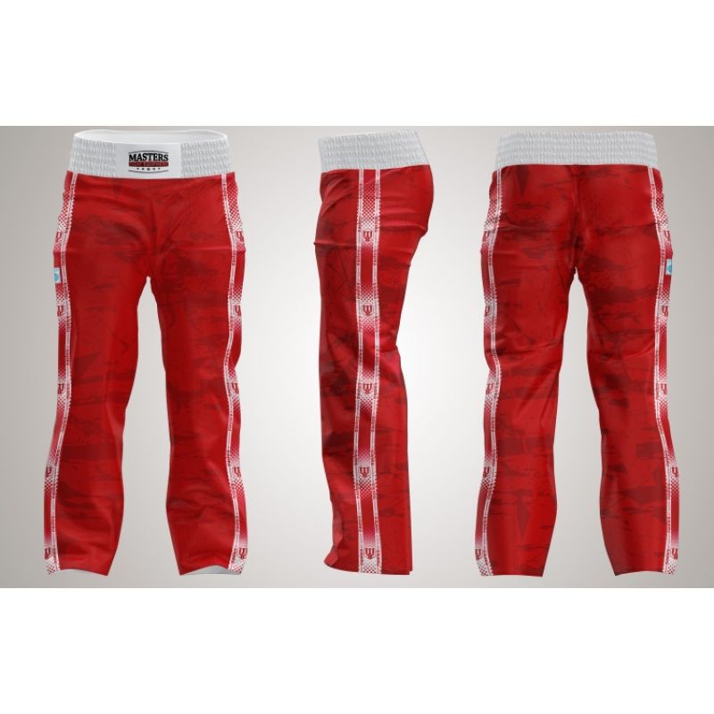 Masters Kickboxing SKBP-M (WAKO APPROVED) nadrág, piros