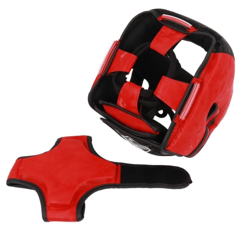 Masters KT-EXCELLENCE Boxing Helmet Black and védőfelszerelés, piros
