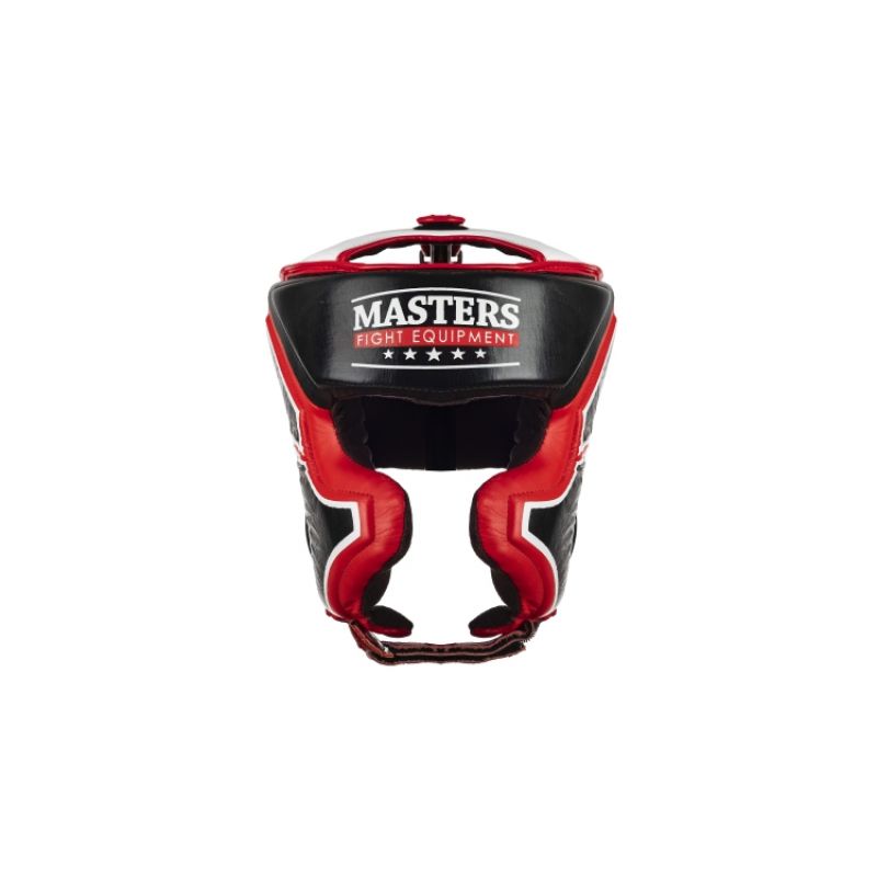 Masters Leather Boxing Headgear KSS-TECH védőfelszerelés, fekete