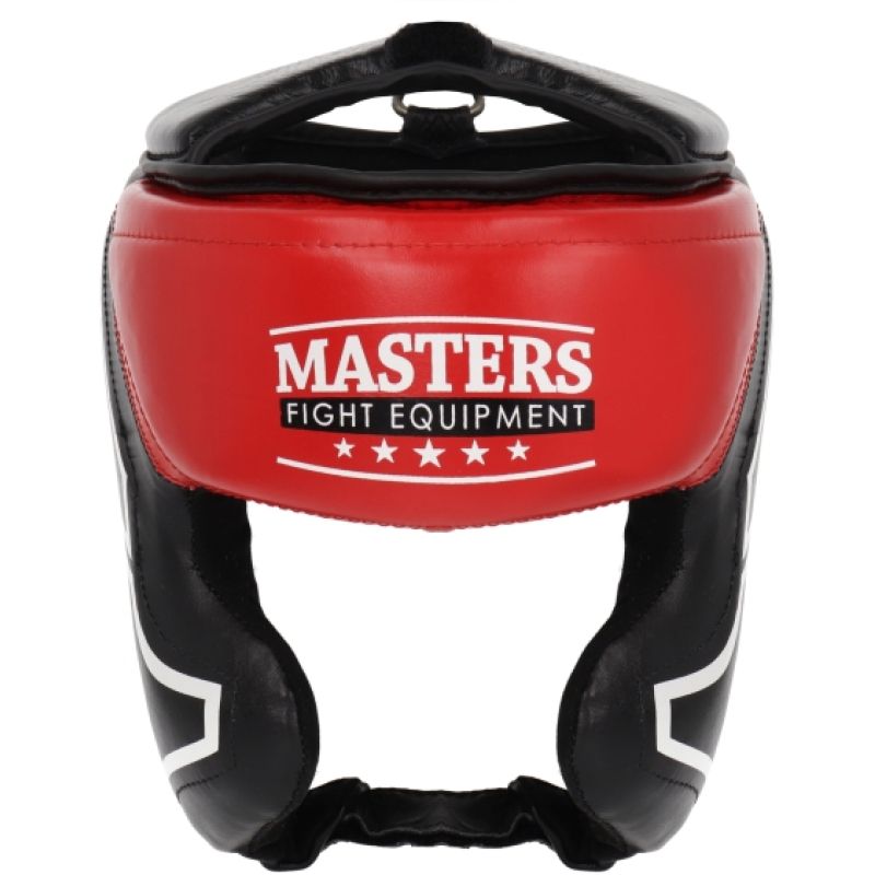 Masters Leather Boxing Headgear KSS-TECH védőfelszerelés, fekete