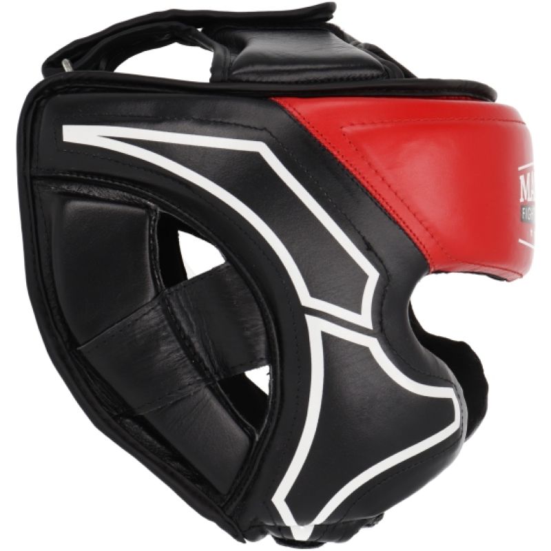 Masters Leather Boxing Headgear KSS-TECH védőfelszerelés, fekete