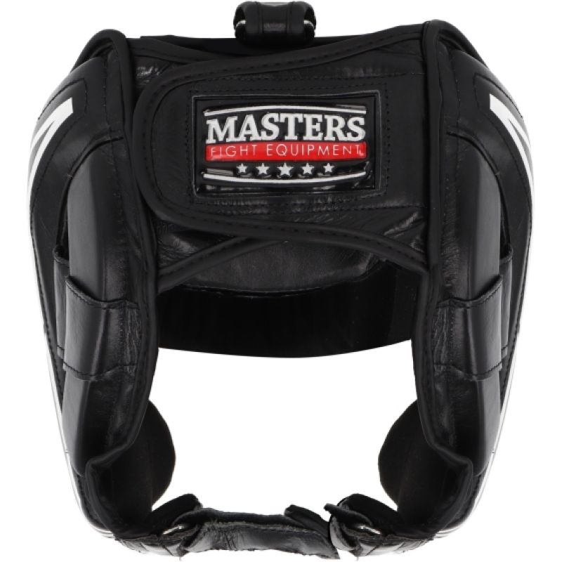 Masters Leather Boxing Headgear KSS-TECH védőfelszerelés, fekete