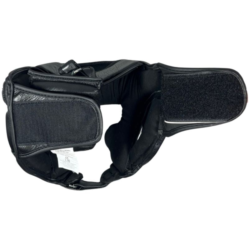 Masters Leather Boxing Headgear KSS-TECH védőfelszerelés, fekete