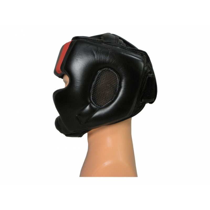 Masters Leather boxing sparring helmet KSS-MFE-PL védőfelszerelés, fekete