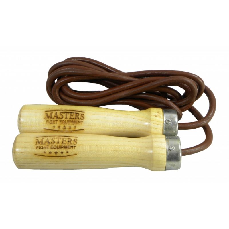 Masters Leather skipping rope - Sbr-Ł 14182-Ł edzőfelszerelés, barna