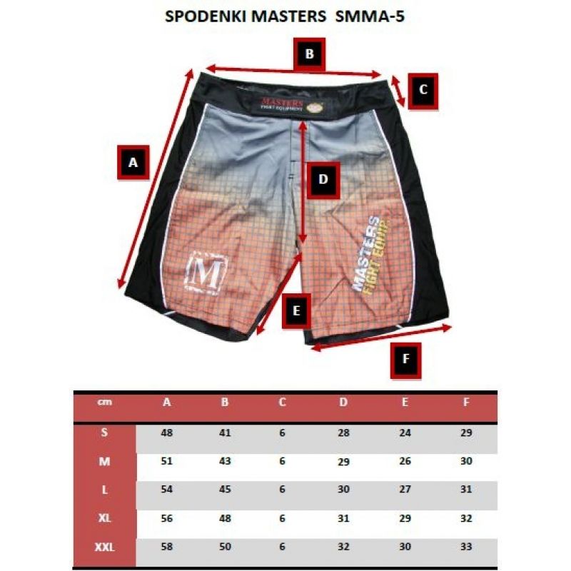 Masters MMA - SMMA-5 PROMOTION rövidnadrág