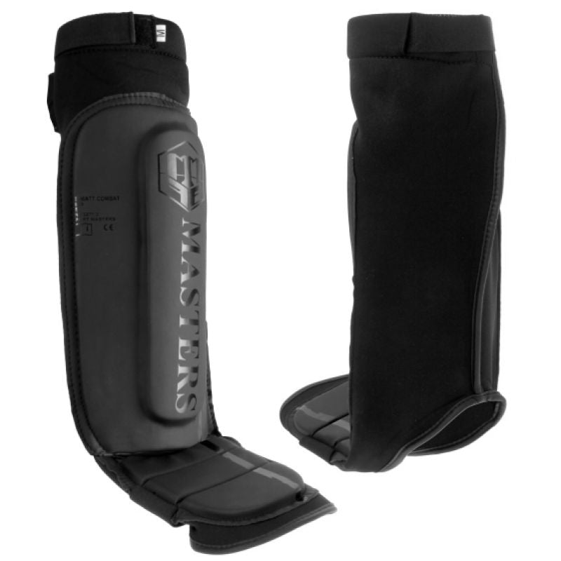 Masters NS-Combat-Matt shin guards védőfelszerelés, fekete