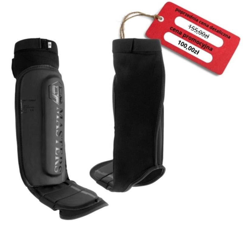 Masters NS-Combat-Matt shin guards védőfelszerelés, fekete
