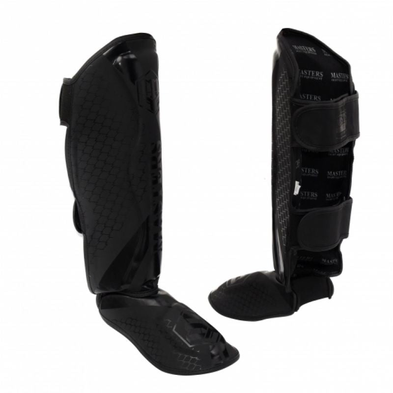Masters NS-MATT-BLACK shin guards védőfelszerelés, fekete