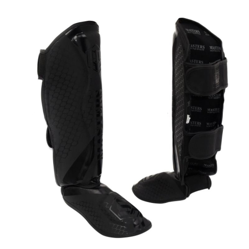 Masters NS-MATT-BLACK shin guards védőfelszerelés, fekete