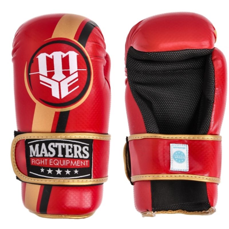 Masters ROSM-MASTERS Open Gloves (WAKO APPROVED) kesztyű, piros