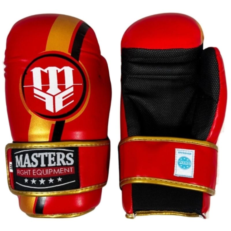 Masters ROSM-MASTERS Open Gloves (WAKO APPROVED) kesztyű, piros