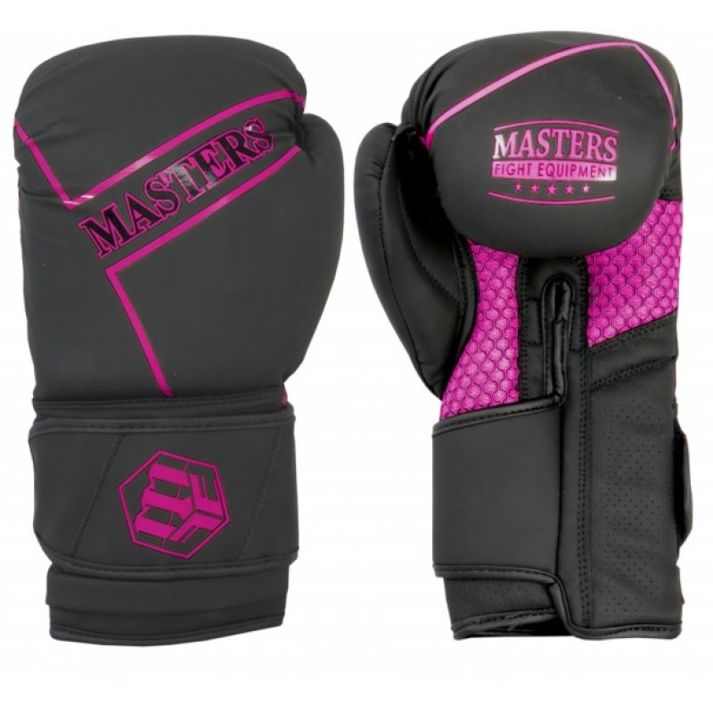 Masters RPU-BLACK boxkesztyű, czarno - czerwone+10 oz