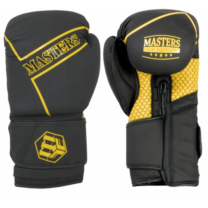 Masters RPU-BLACK boxkesztyű, czarno - czerwone+10 oz