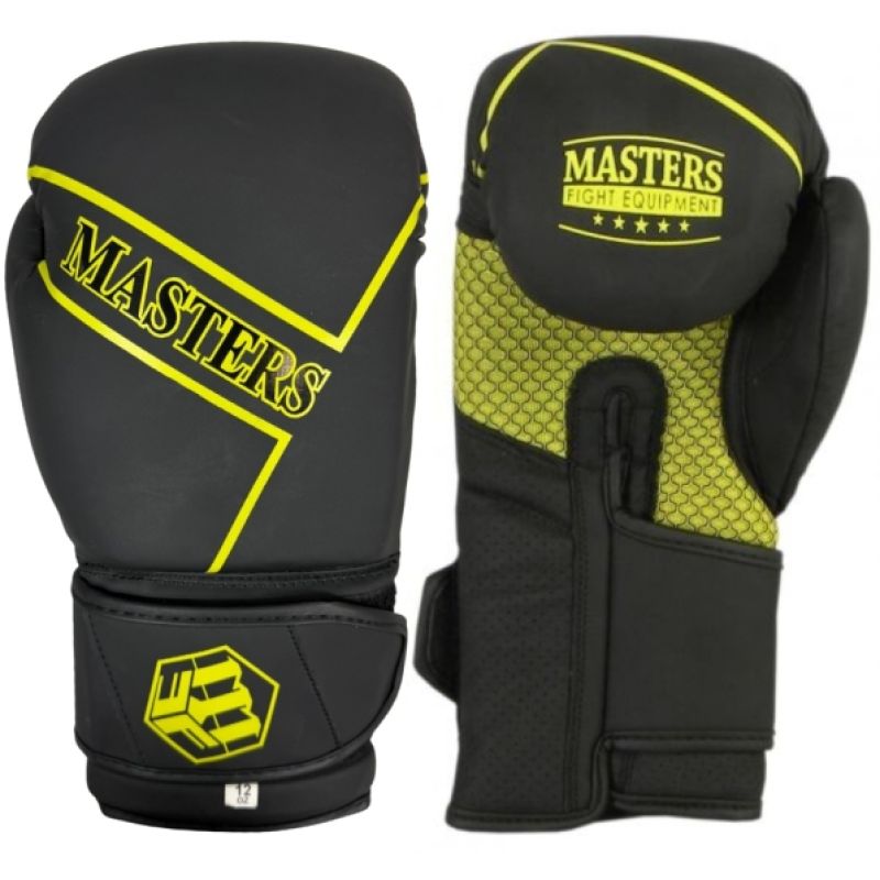 Masters RPU-BLACK boxkesztyű, czarno - czerwone+10 oz