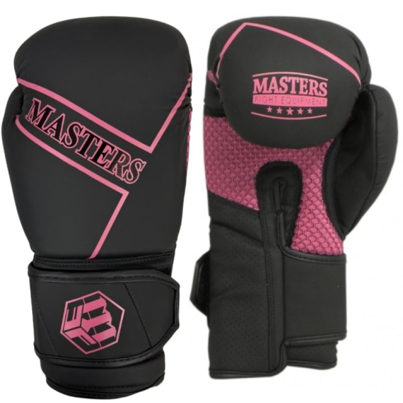 Masters RPU-BLACK boxkesztyű, czarno - czerwone+10 oz
