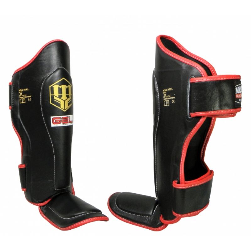 Masters Shin and Foot Protectors - NSS-3 GEL védőfelszerelés, fekete