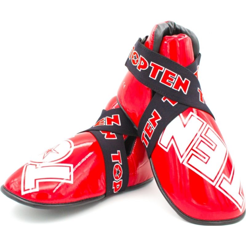 Masters Top Ten OSTT-PU "Superlight" Glossy Foot Guards (Wako Approved) védőfelszerelés, jasnoniebieski+xl