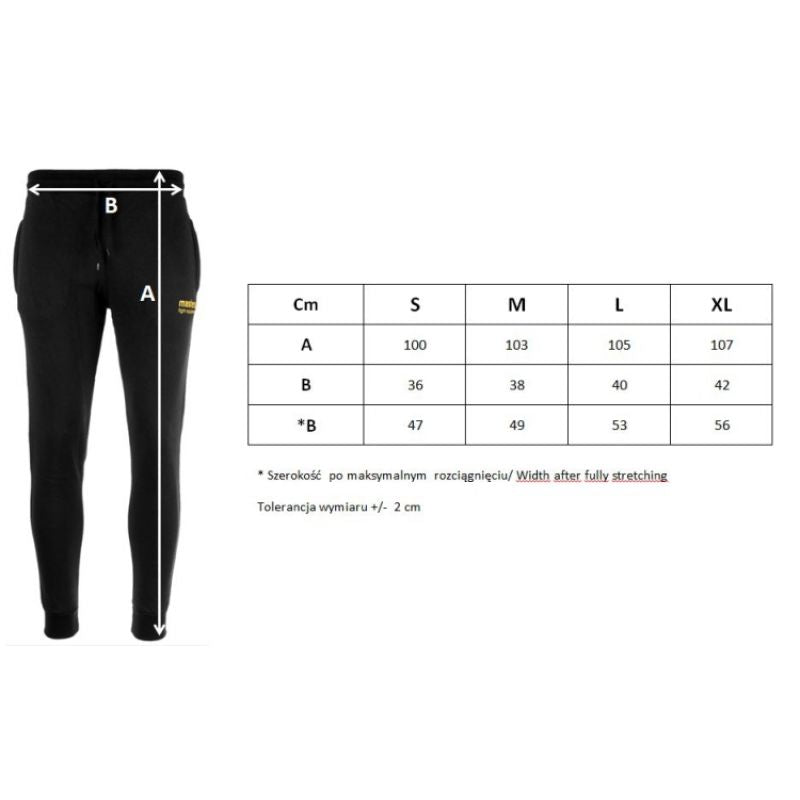 Masters trousers férfi nadrág, fekete