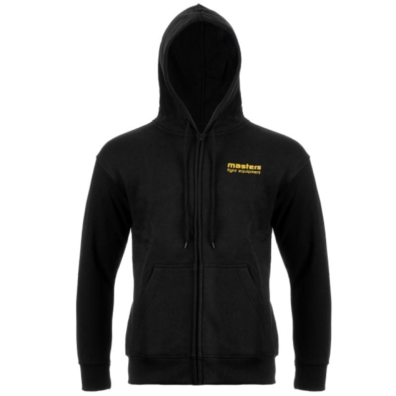 Masters Zip-Up Hoodie férfi kapucnis pulóver, fekete