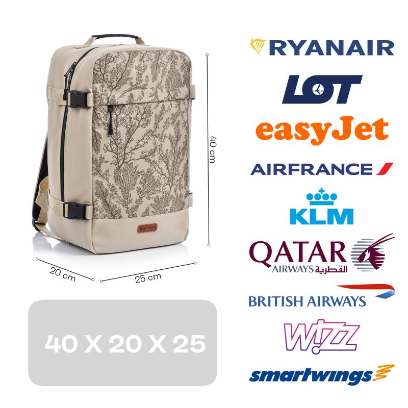 Meteor Hermod 20l cabin backpack Rami hátizsák, bézs
