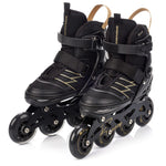 Meteor L 38-43 Buzzy Roller Skates Black/ arany görkorcsolya