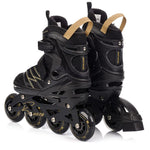 Meteor L 38-43 Buzzy Roller Skates Black/ arany görkorcsolya
